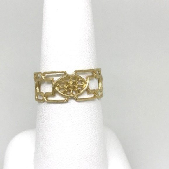 NWT 14 kt YG ring handmade by me, Tibetan design - Picture 2 of 7